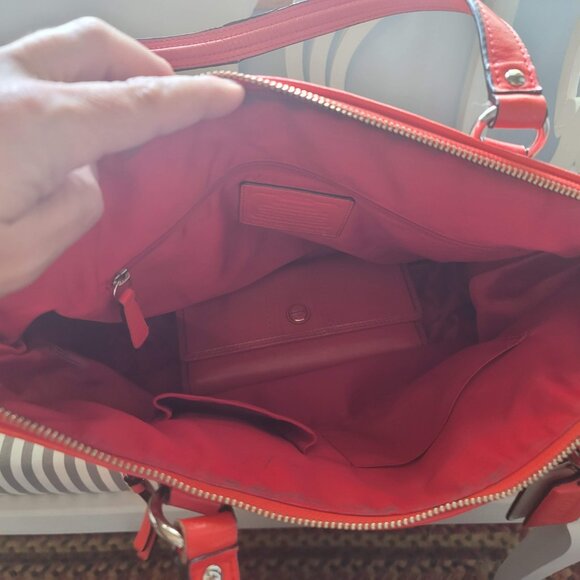 Coach Signature Orange Purse & Wallet Set - Picture 6 of 6
